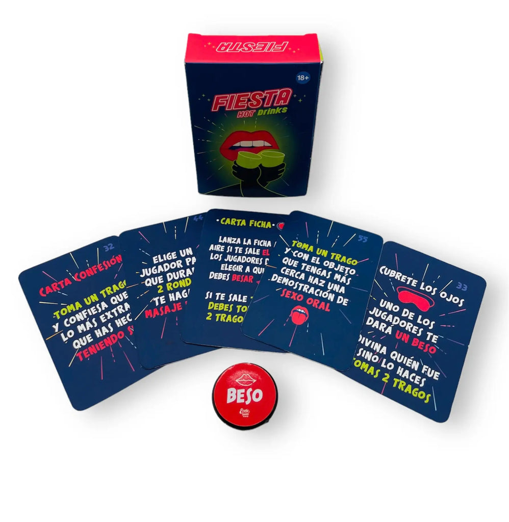Juego de cartas Fiesta Hot Drinks - PLEASURE LAB LUBES
