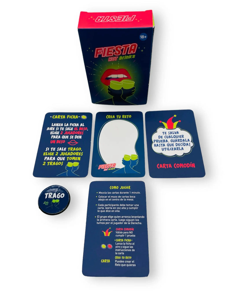 Juego de cartas Fiesta Hot Drinks - PLEASURE LAB LUBES