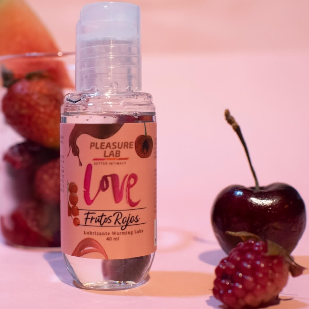Lubricante Caliente para Sexo Oral y para lubricar sabor a Frutos Rojos . Cereza, Fresa, Sandia, moras en un mismo sabor!