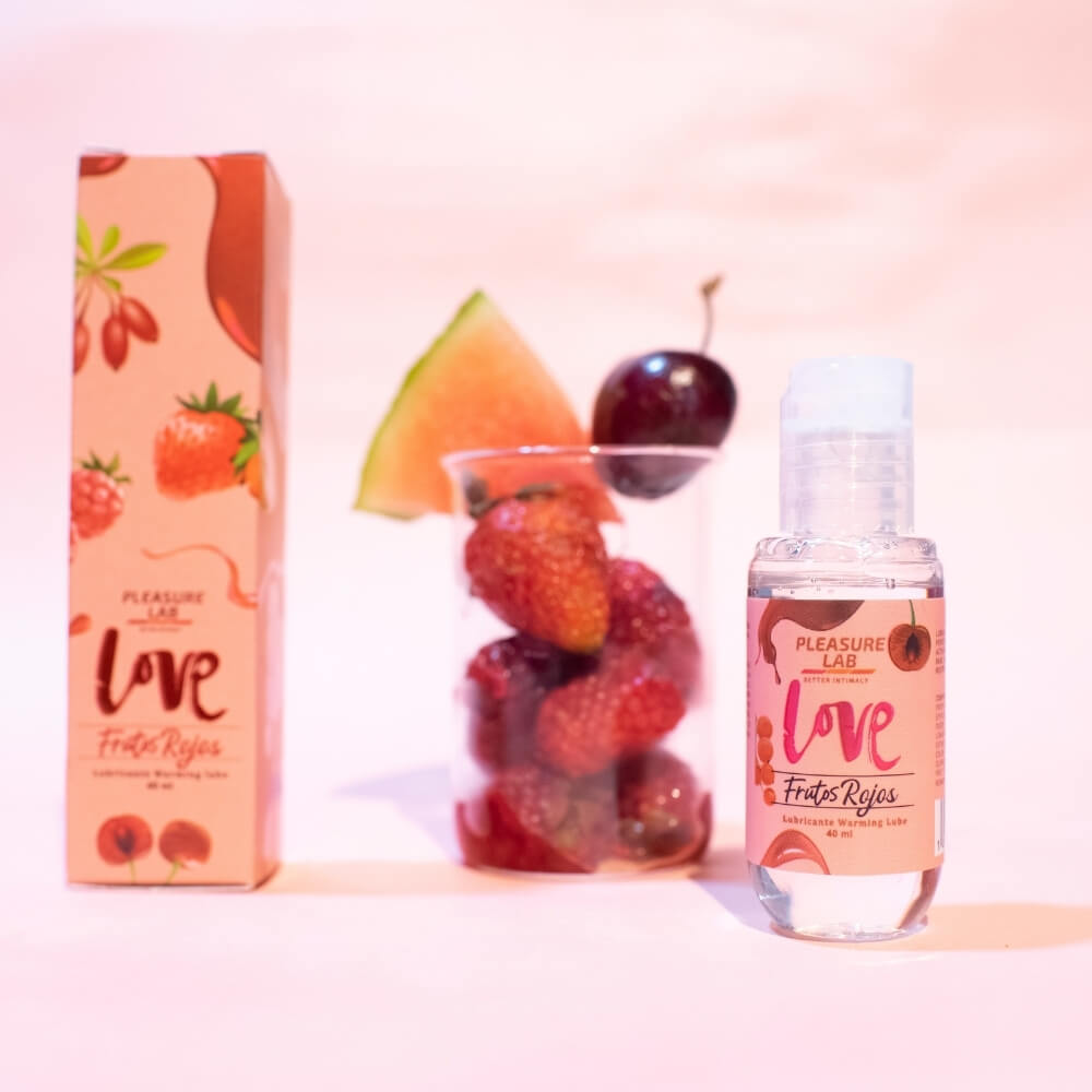 Lubricante Caliente para Sexo Oral y para lubricar sabor a Frutos Rojos . Cereza, Fresa, Sandia, moras en un mismo sabor!