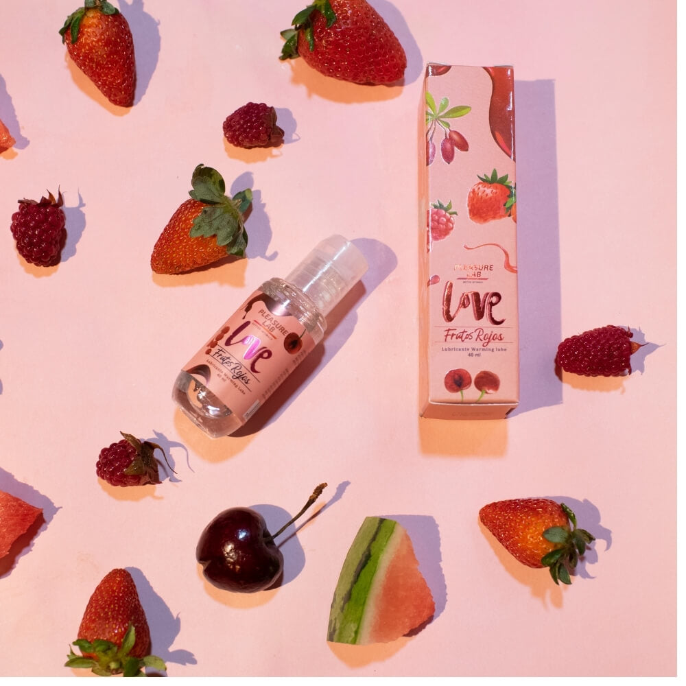 Lubricante Caliente para Sexo Oral y para lubricar sabor a Frutos Rojos . Cereza, Fresa, Sandia, moras en un mismo sabor!