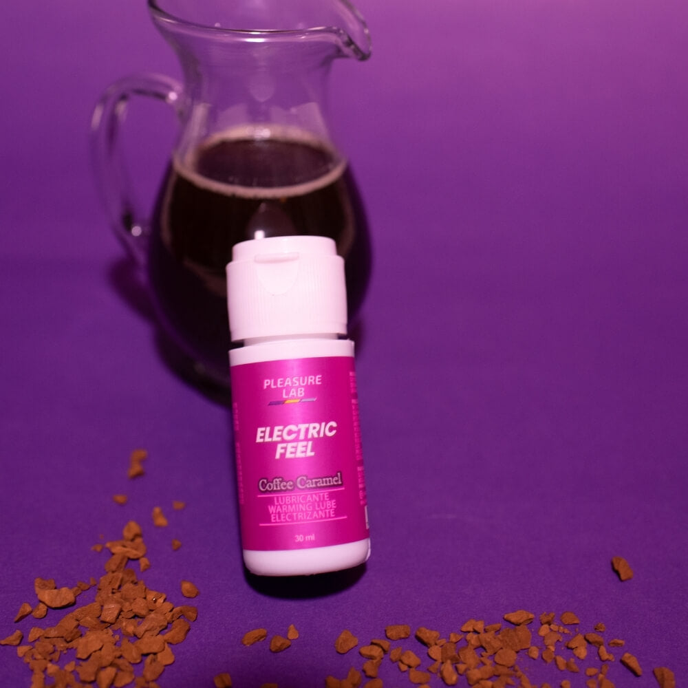 Lubricante Electrizante. Vibrador Liquido Sabor a Coffee Caramel. Lubricante para sexo oral. Pleasure Lab