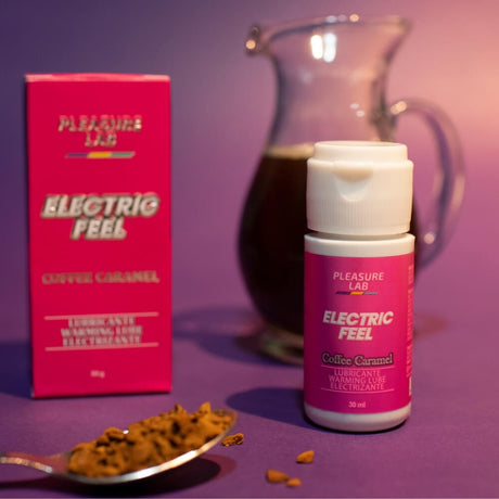 Lubricante Electrizante. Vibrador Liquido Sabor a Coffee Caramel. Lubricante para sexo oral. Pleasure Lab