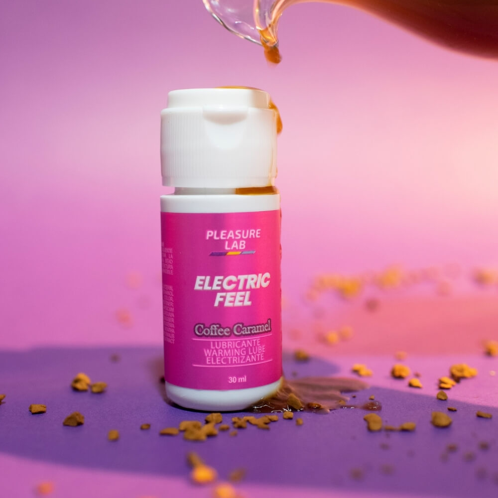 Lubricante Electrizante. Vibrador Liquido Sabor a Coffee Caramel. Lubricante para sexo oral. Pleasure Lab