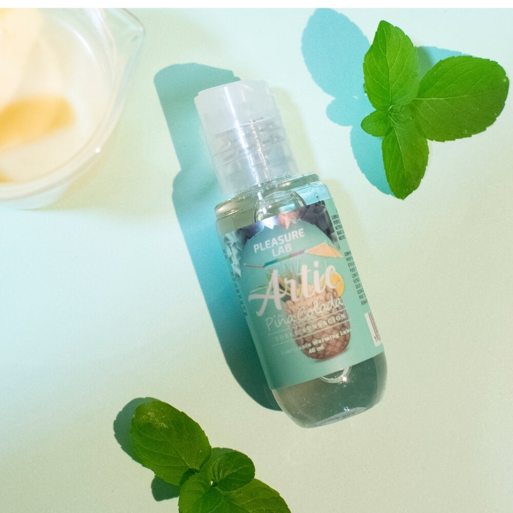 LUBRICANTE DOBLE SENSACION ARTIC SABOR A ÍA COLADA. PLEASURE LAB COLOMBIA, ENVIOS RAPIDOS Y DISCRETOS. LUBRICANTE PARA SEXO ORAL.