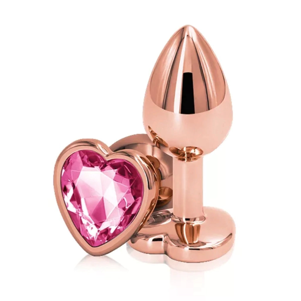 Anal Plug With Heart Jewel  - PLEASURE LAB  PLEASURE LAB LUBES
