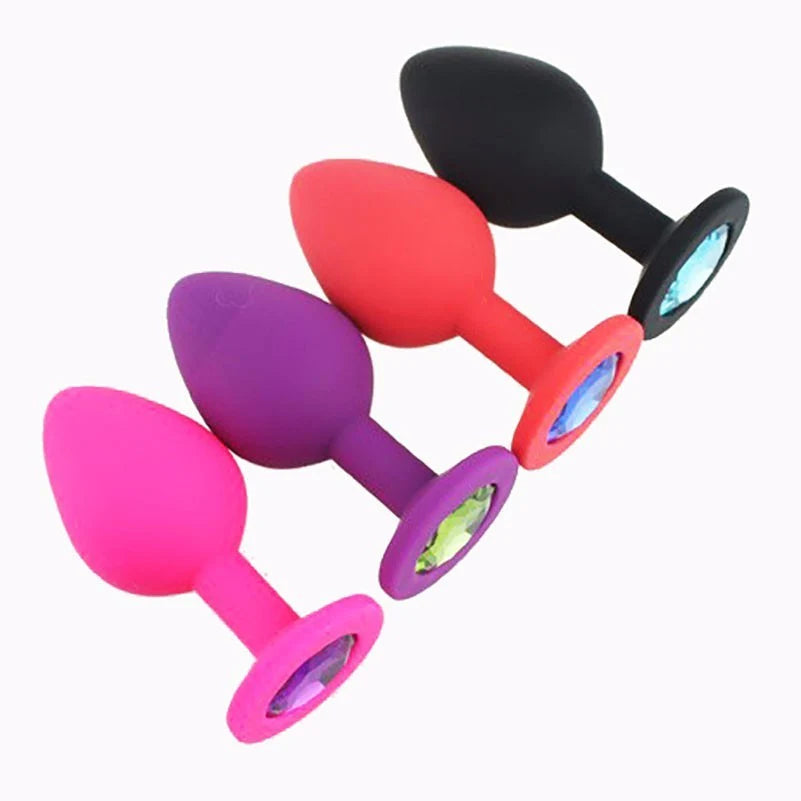 Plug Silicona Con Joya Pequeño - Sexshop Pleasure Lab