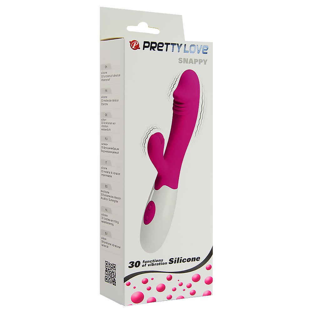 Vibrador Doble Estimulación Snappy Pretty Love - PLEASURE LAB LUBES