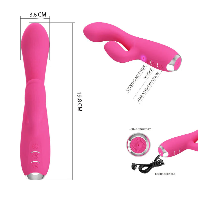 Vibrador Doble Estimulación Gloria - Sexshop Pleasure Lab