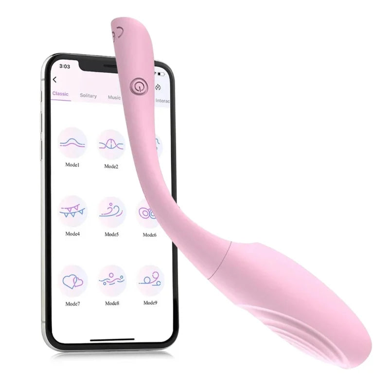Vibrador con app rosado sexshop pleasure lab