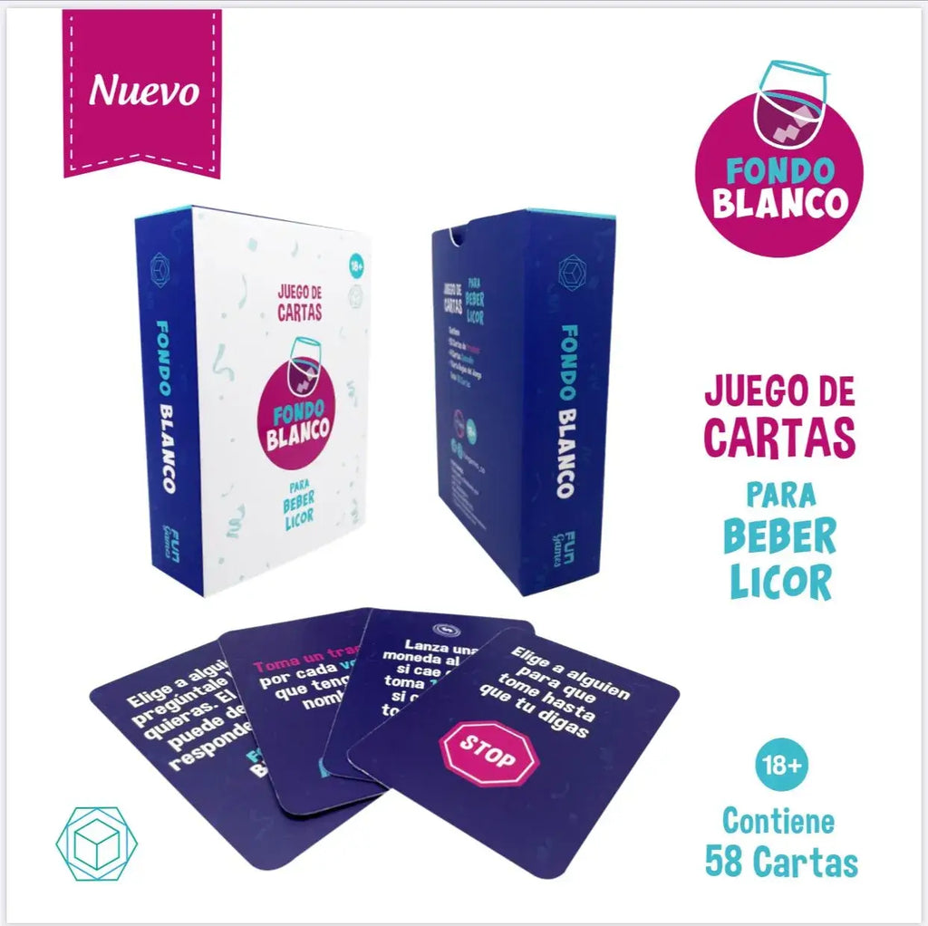 Juego fondo Blanco con cartas