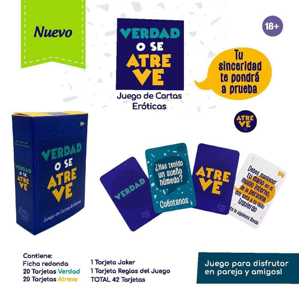 Juego para parejas Cartas la verdad o se atreve PLEASURE LAB PLEASURE LAB LUBES